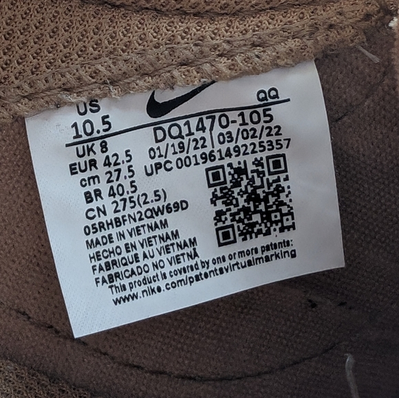 Women's Nike Blazer Low 77 Jumbo 'Sanddrift Medium Olive' - Size 10.5 - Picture 7 of 9